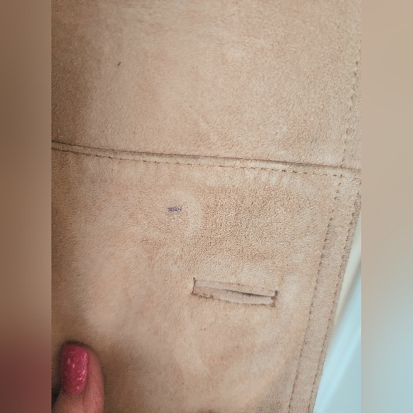 Tan suede jacket like new size M - Picture 8 of 11